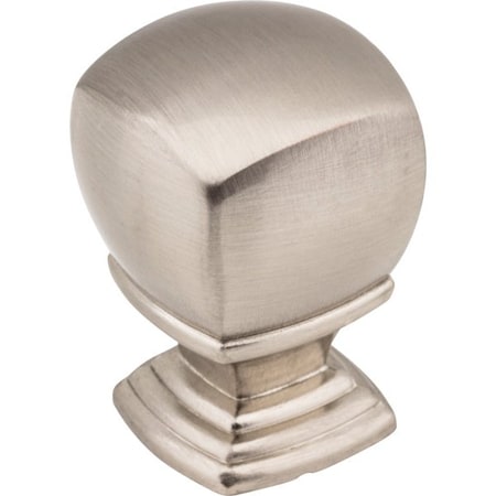 Jeffrey Alexander 1" Overall Length  Satin Nickel Katharine Cabinet Knob 188L-SN